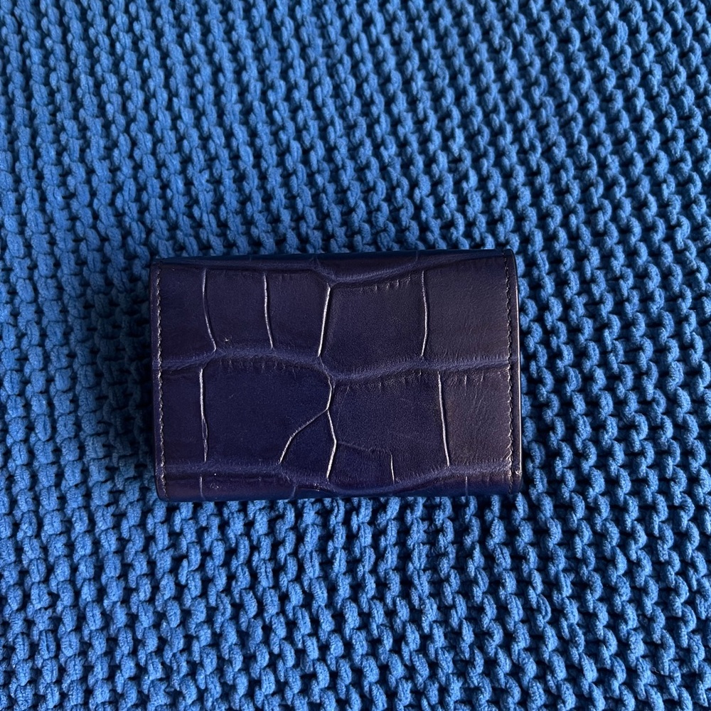 Blue Balenciaga crocodile embossed leather xs crpssbody and wallet - Picture 11 of 11